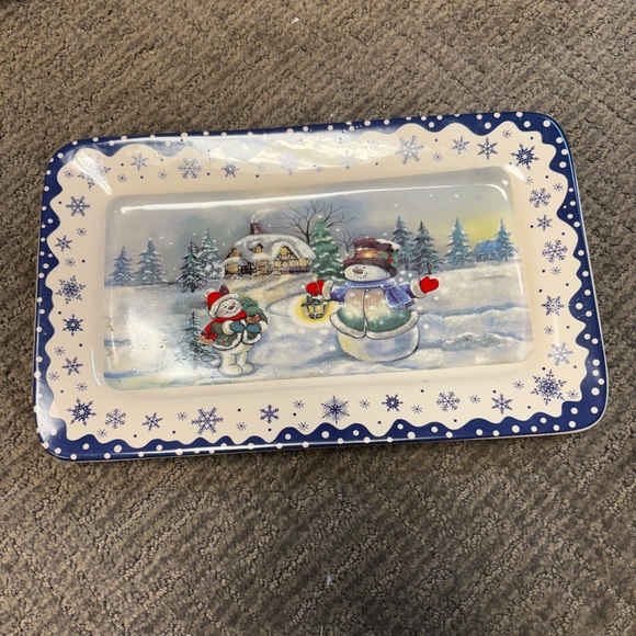 Festive Snowman Serving Platter - Picture 1 of 2